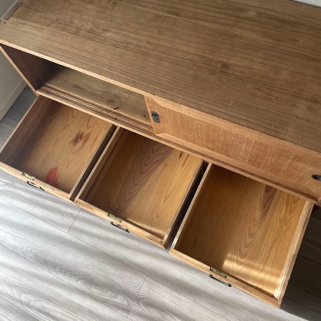 35)桐箪笥　アンティーク　チェスト　テレビ台　和箪笥　着物　おもちゃ箱　食器棚