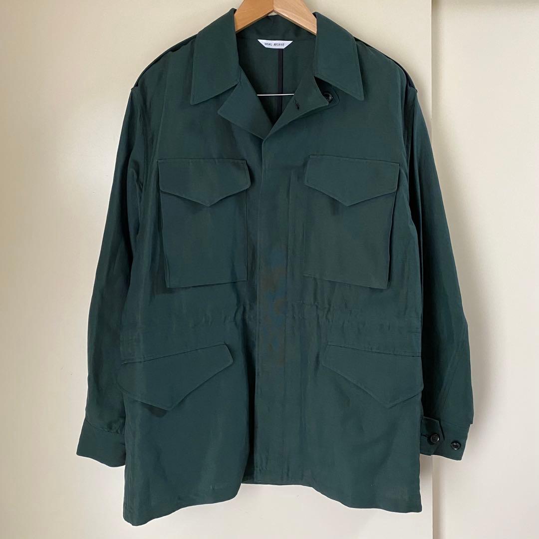 ヴァイナルアーカイブ VALE リネン ウール ジャケット ブルゾン M-65
