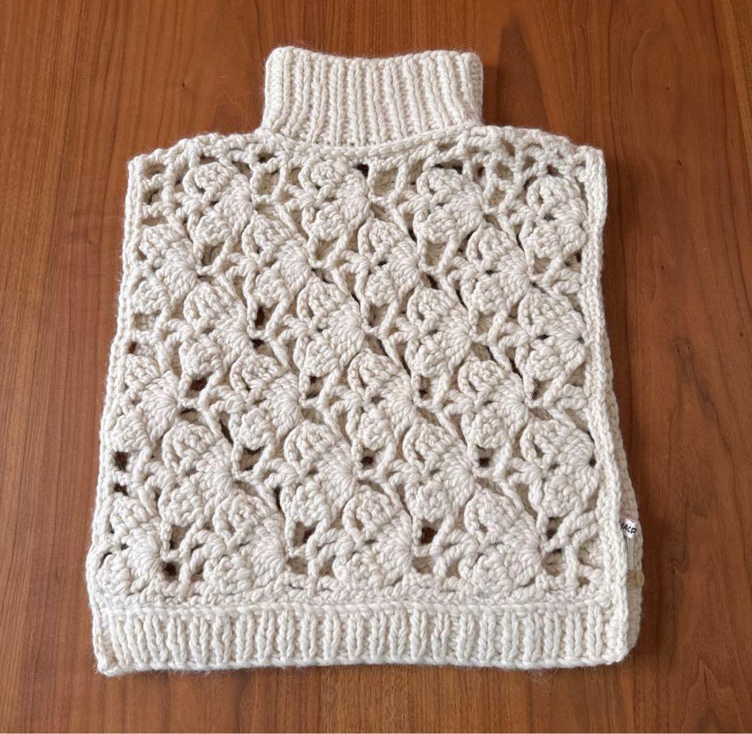 《新品タグ付》TOMORROWLAND（トゥモローランド）白ニット編みベスト