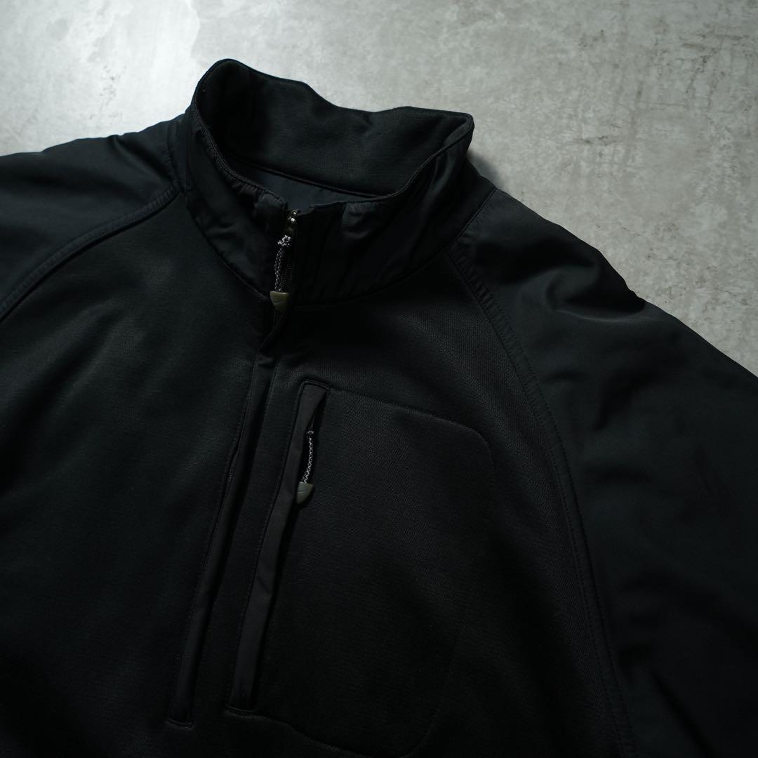 00s archive NIKE ハーフジップトップ 異素材 刺繍ロゴ y2k