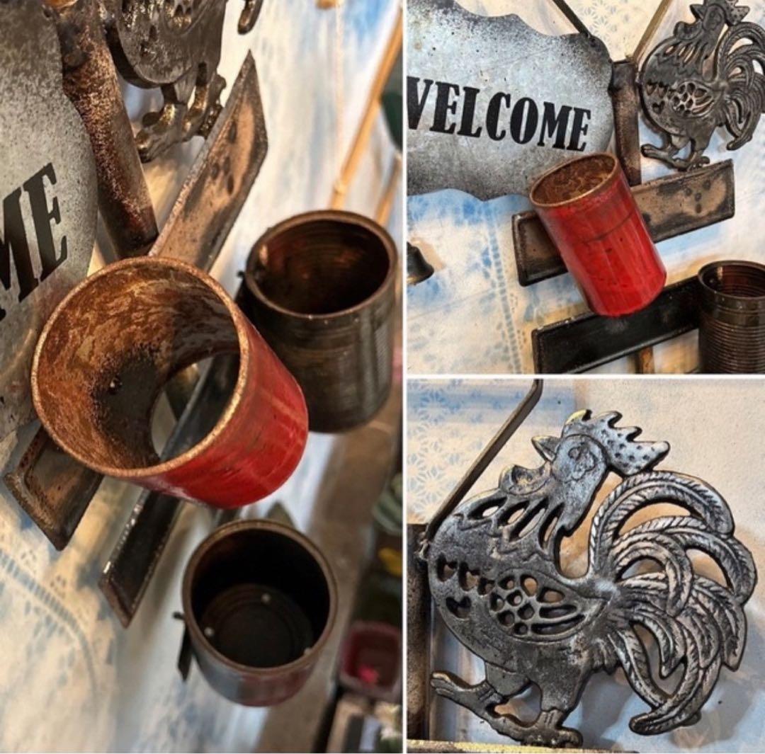 手作りのガーデンピック（スコップ型） ガーデンオーナメント ウェルカムボード