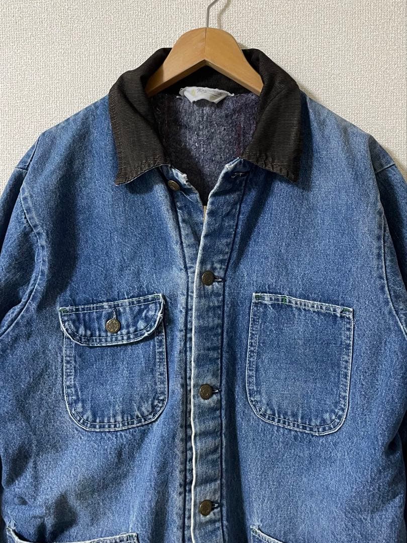 70〜80's Key IMPERIAL デニムカバーオール　裏ブランケット