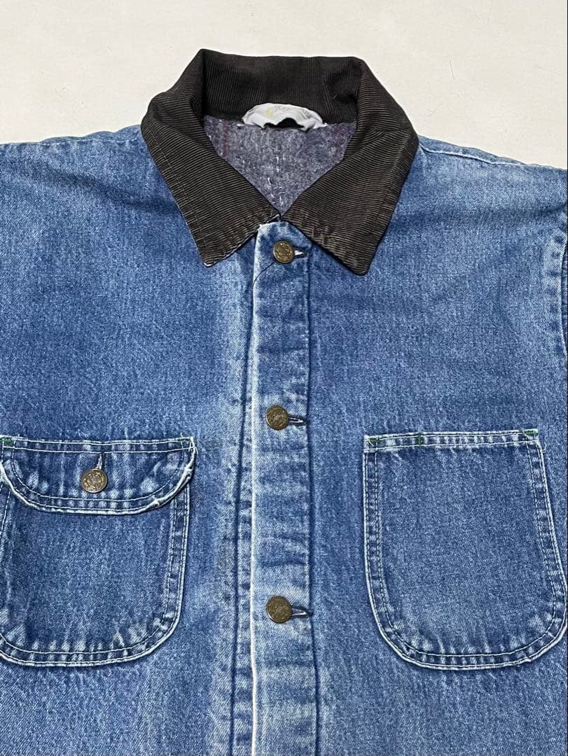 70〜80's Key IMPERIAL デニムカバーオール　裏ブランケット