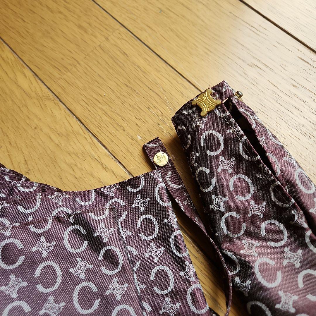 セリーヌ長傘 茶色