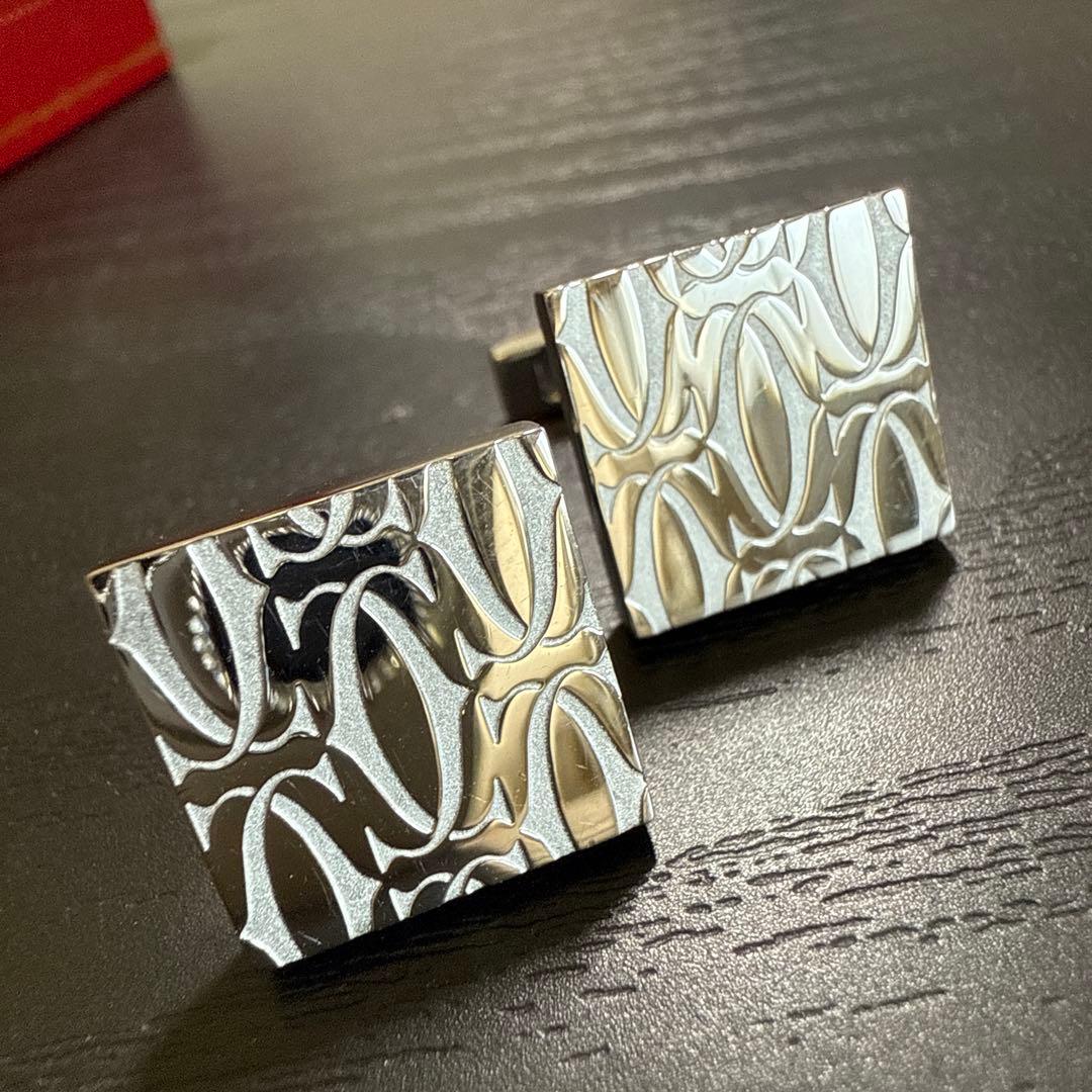 Cartier カルティエ　2CスターリングシルバーAg925カフス　未使用