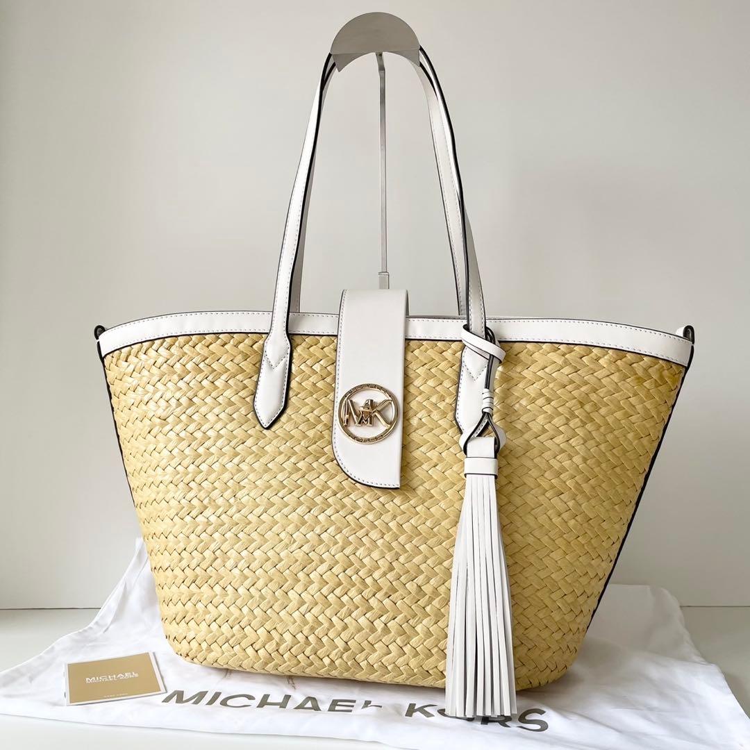【新品】MICHAEL KORS かごバッグ トートバッグ フリンジ