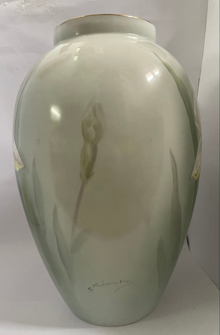 オールドノリタケ　ハンドペイント花瓶