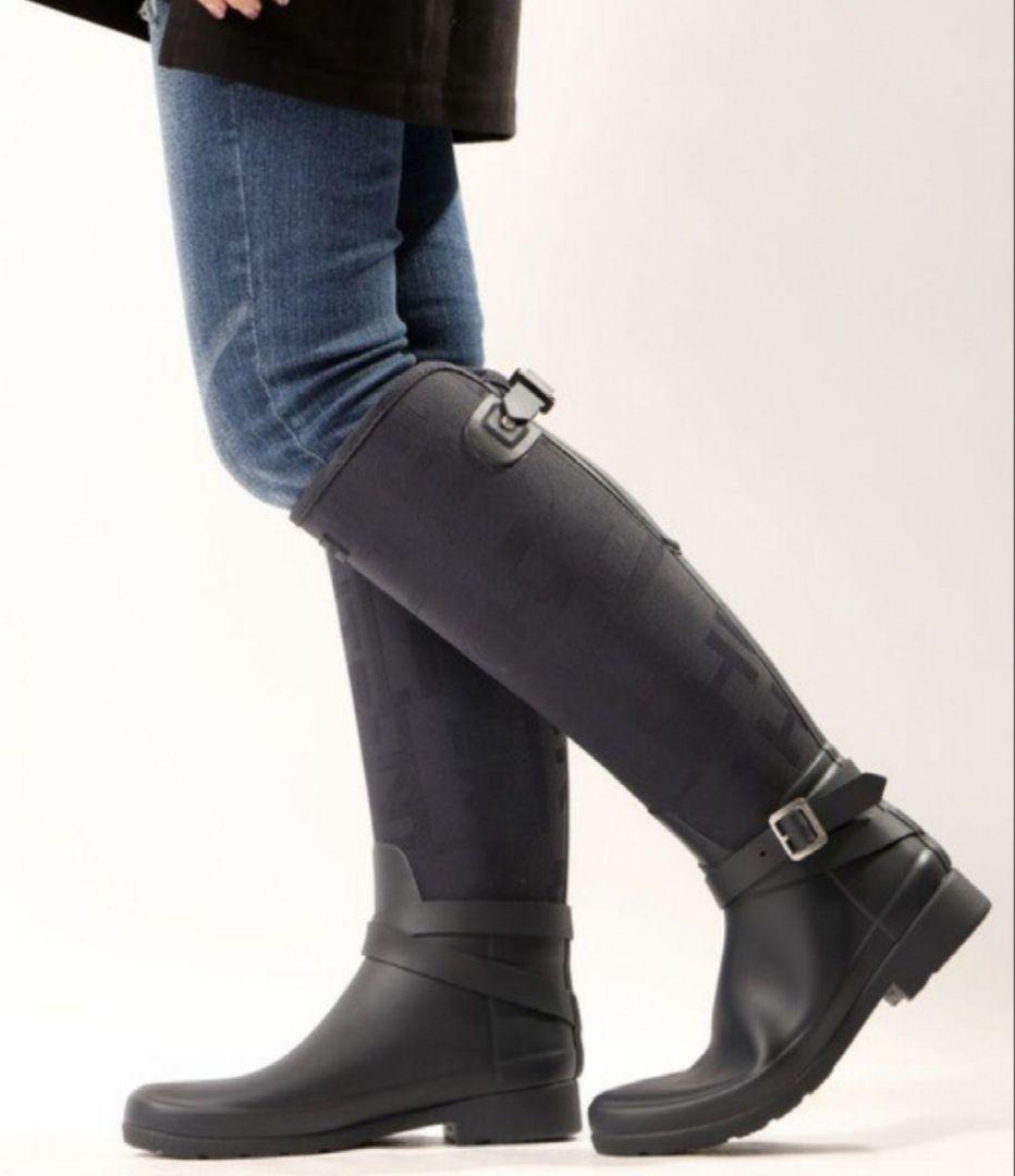 新品 HUNTER/ハンター リファインドジャガードトールブーツ 23cm