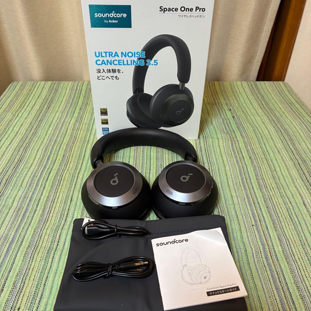 soundcore Space One Pro ワイヤレスヘッドホン　anker