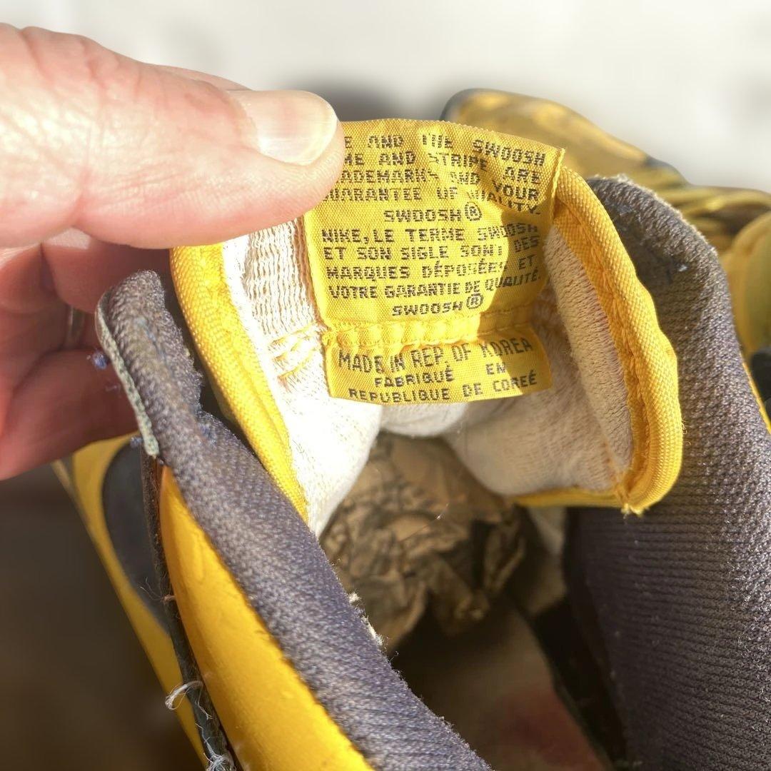 NIKE ダンクハイ　オリジナル　イエロー/ネイビー