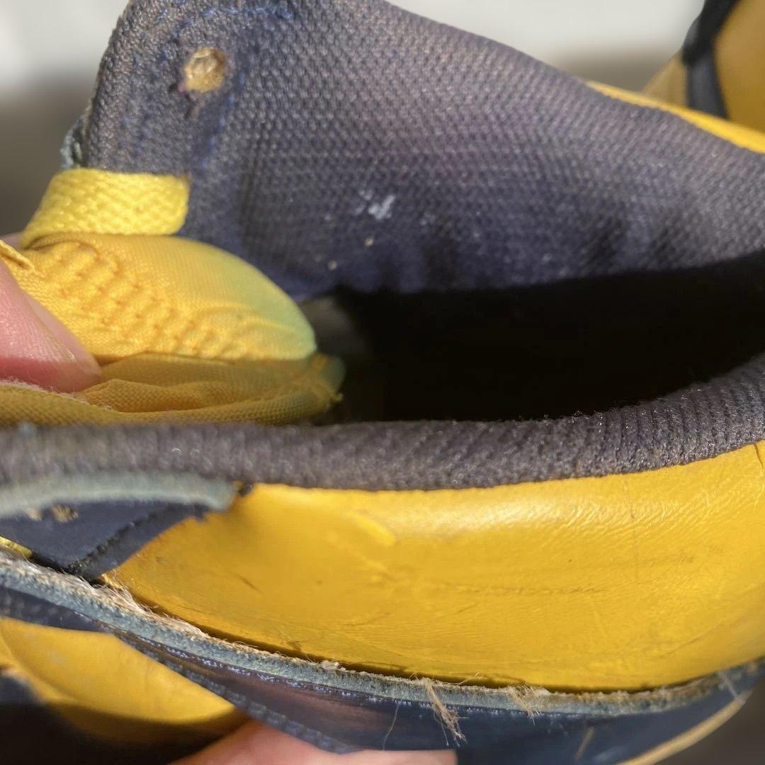 NIKE ダンクハイ　オリジナル　イエロー/ネイビー