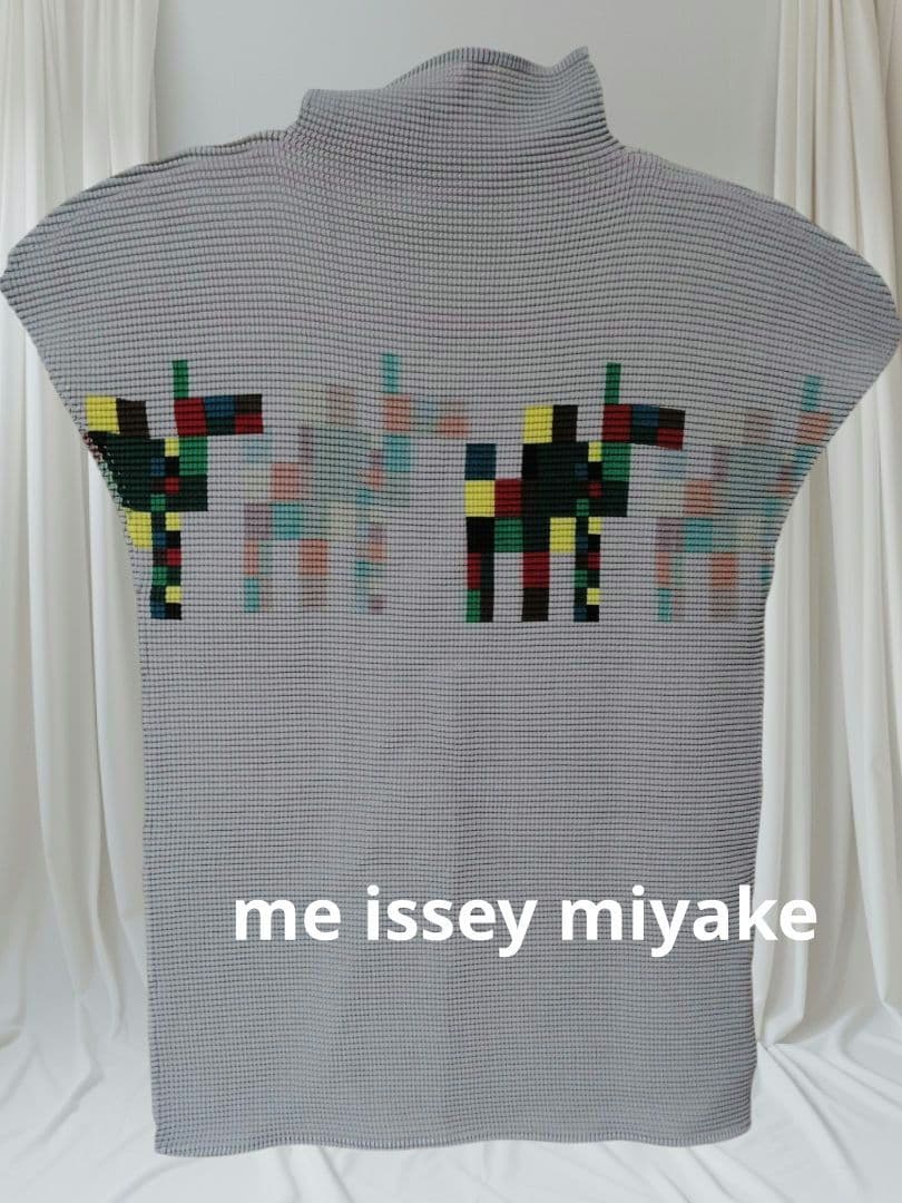 me issey miyake イッセイミヤケ ハイネック 半袖 ノースリーブ