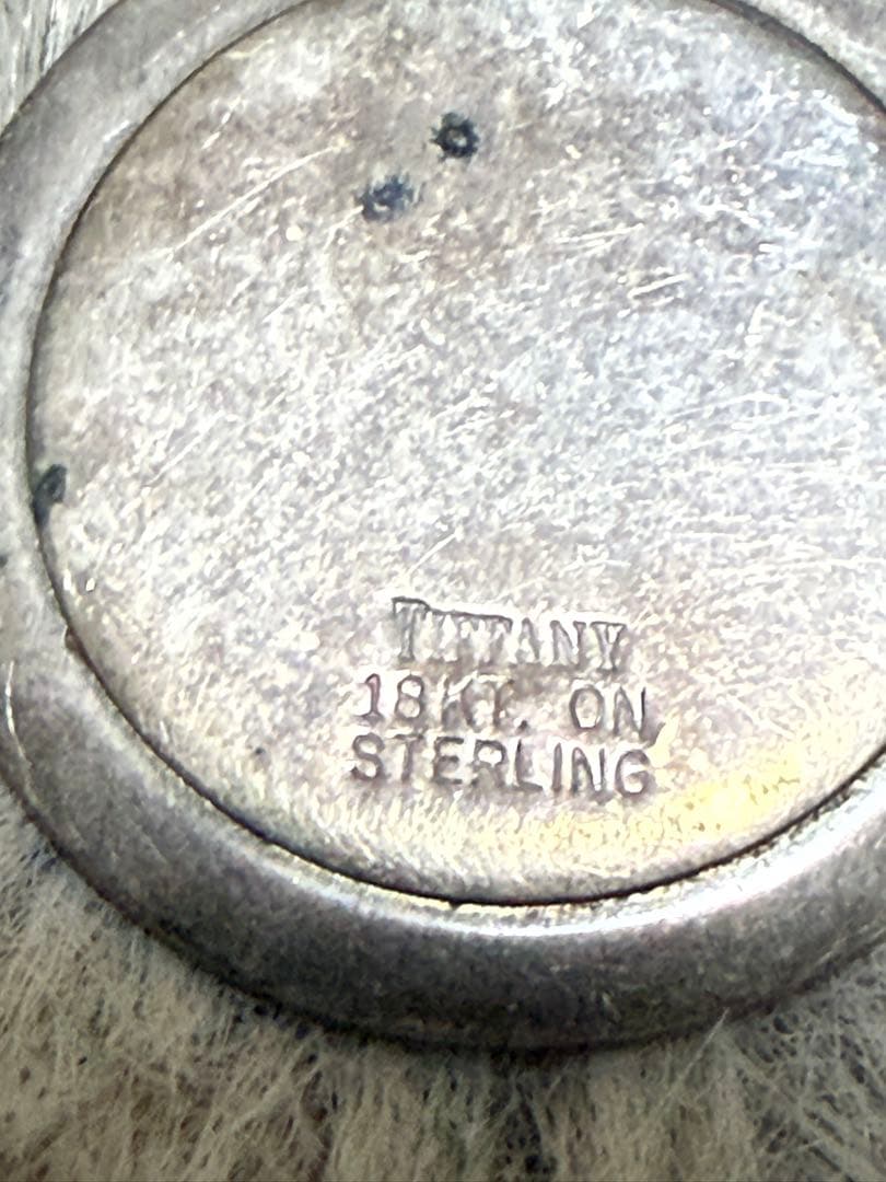 TIFFANY セントクリストファー 18KT×STERLINGネックレス