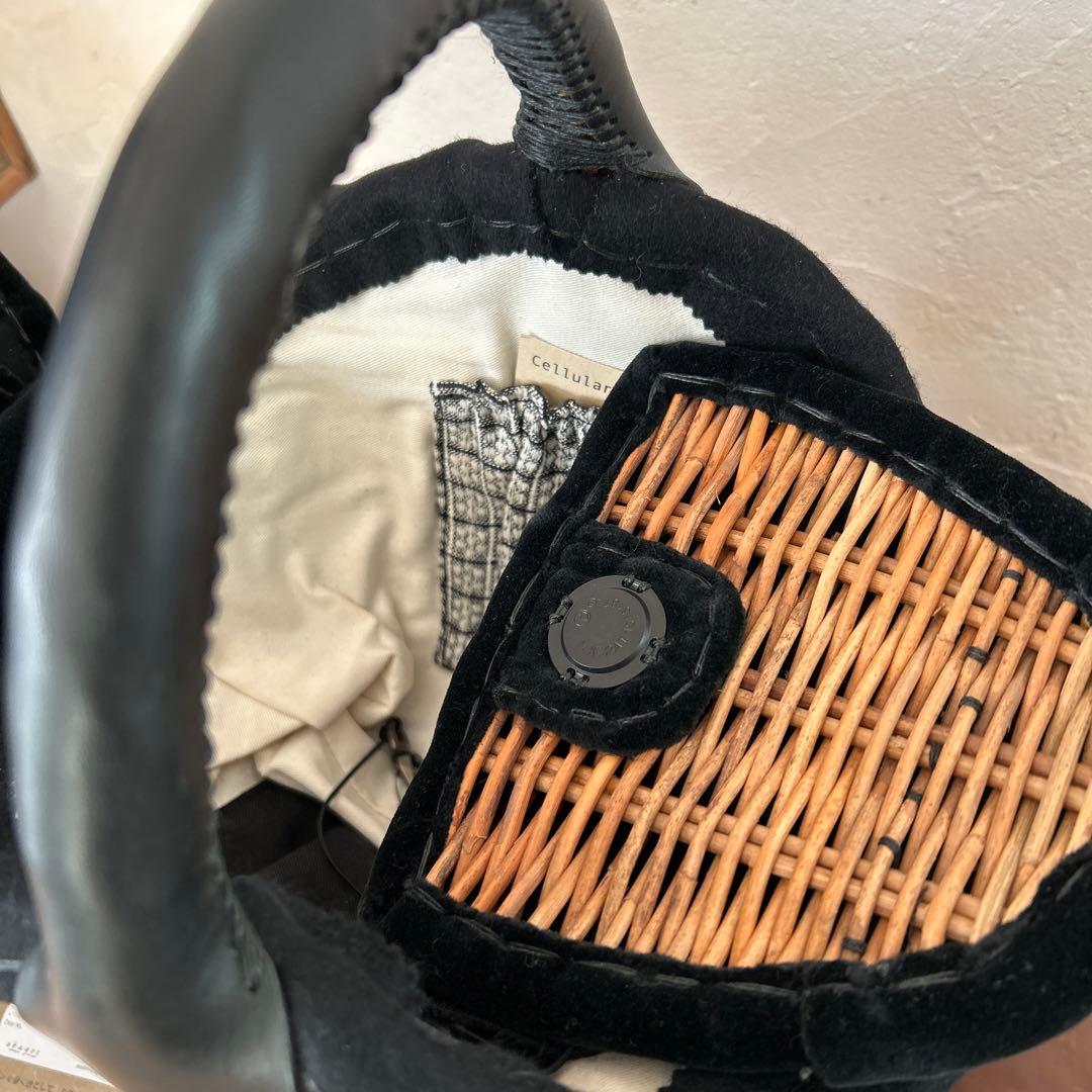 ◎未使用　レア　ebagos エバゴス　カゴバッグ ベロア　内田彩仍さん愛用