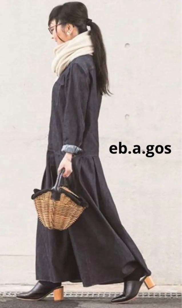 ◎未使用　レア　ebagos エバゴス　カゴバッグ ベロア　内田彩仍さん愛用