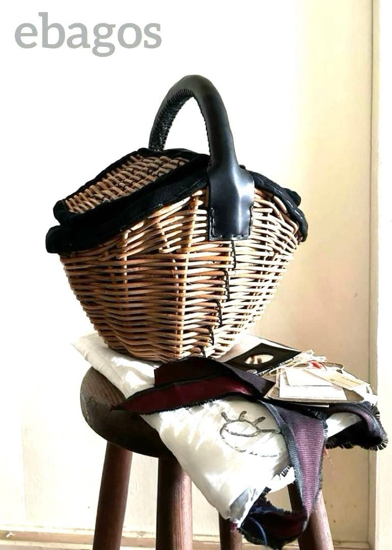 ◎未使用　レア　ebagos エバゴス　カゴバッグ ベロア　内田彩仍さん愛用