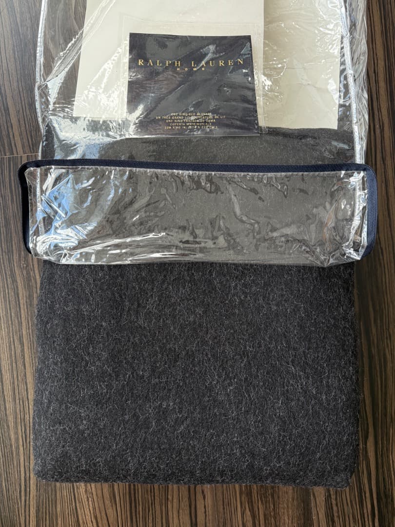 Ralph Lauren 極上アルパカ混 キングサイズ ブランケット 新品未使用