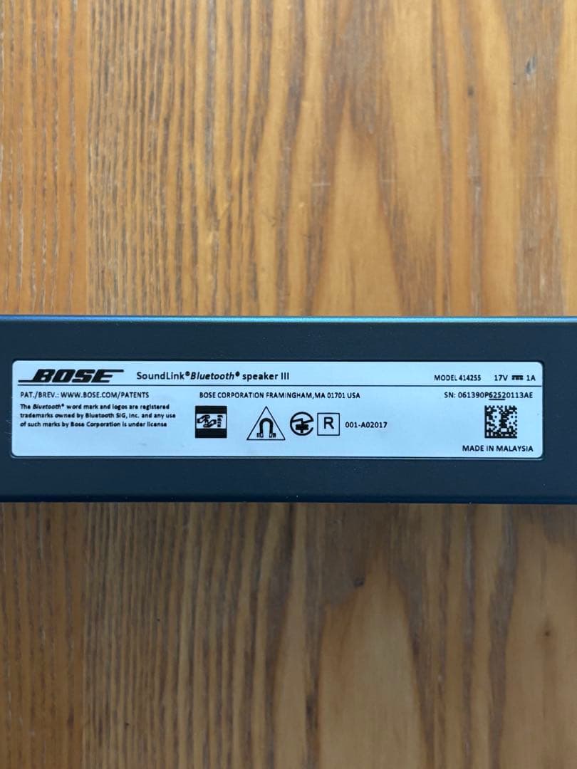 BOSE Soundlink Bluetooth SpeakerⅢ 美品