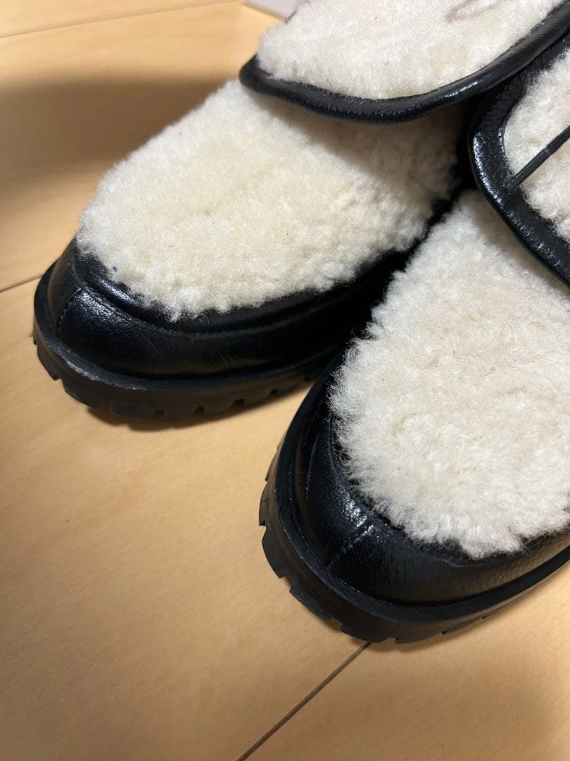 【美品】ネブローニ NEBULONIE ムートン ローファー 本革 36.5