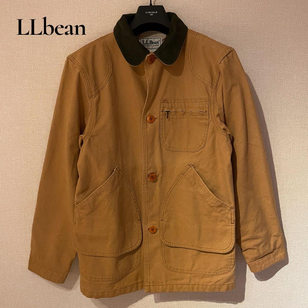 80s USA製 L.L.Bean ダックハンティングジャケット 動物柄 L