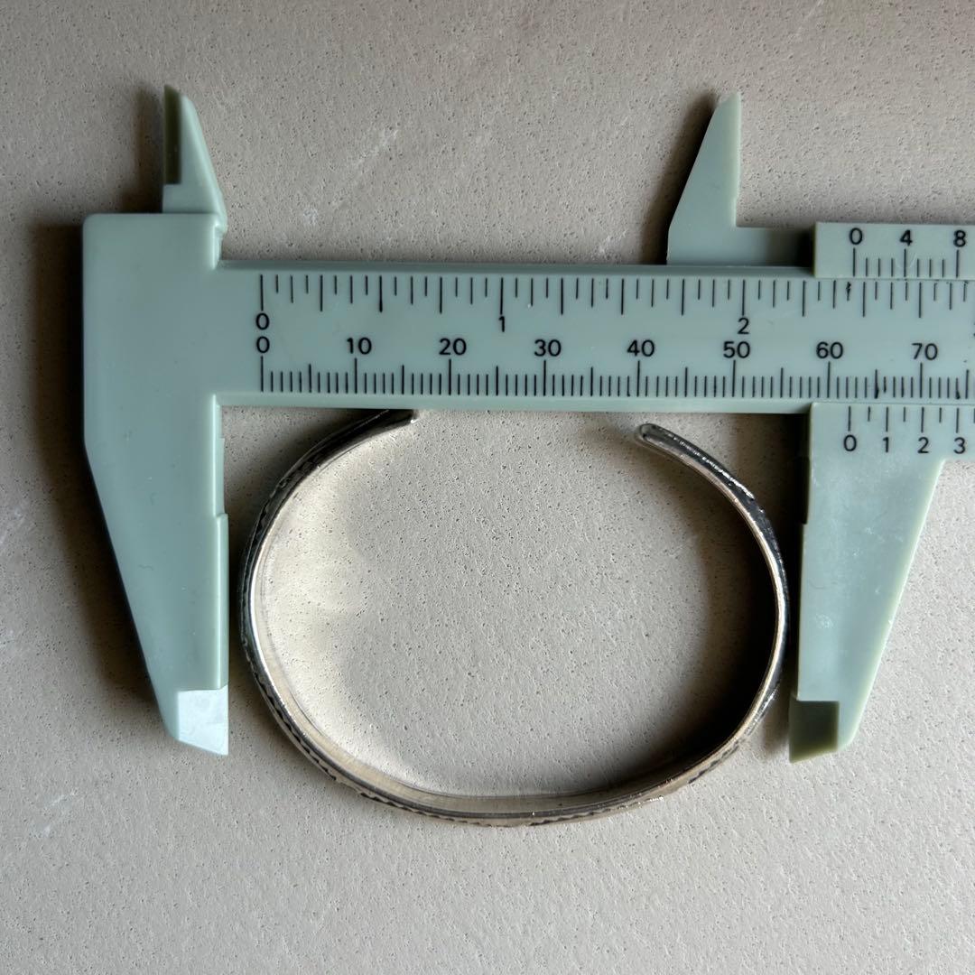 ヴィンテージ ナバホ　バングル　スタンプワーク