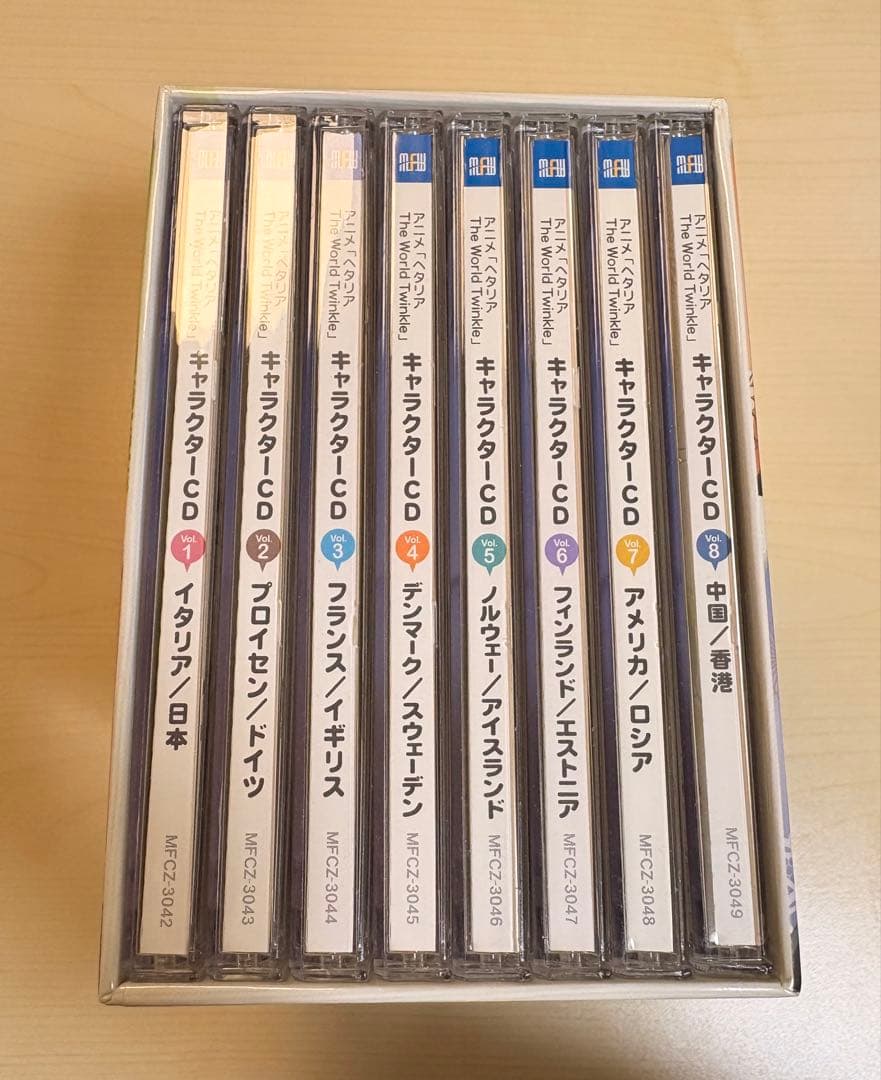 ヘタリア The World Twinkle キャラクターCD BOX&カード付