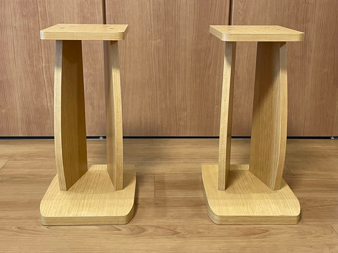 【希少 廃盤モデル】ハヤミ工産　木製スピーカースタンド　NX-300