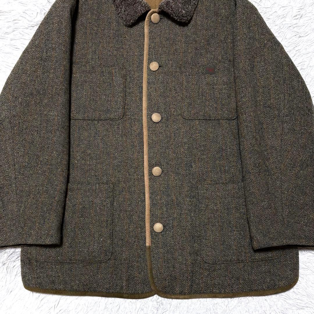 正規品✨羊革ムートンジャケット　PAPAS 　カバーオール