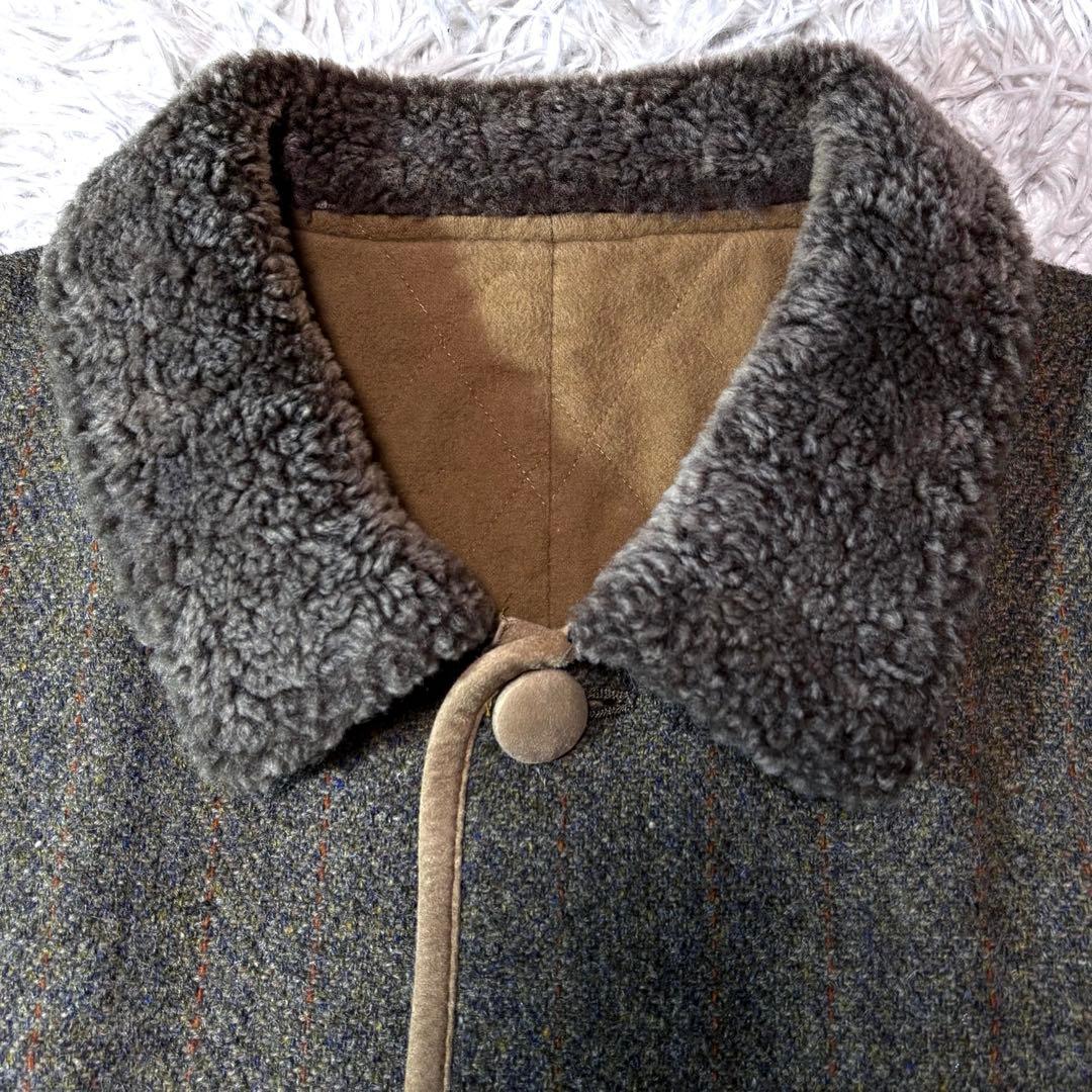 正規品✨羊革ムートンジャケット　PAPAS 　カバーオール