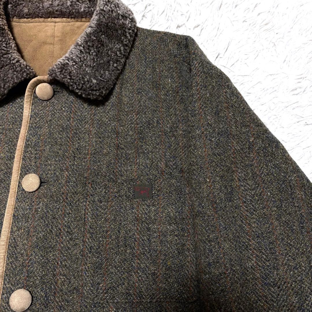 正規品✨羊革ムートンジャケット　PAPAS 　カバーオール