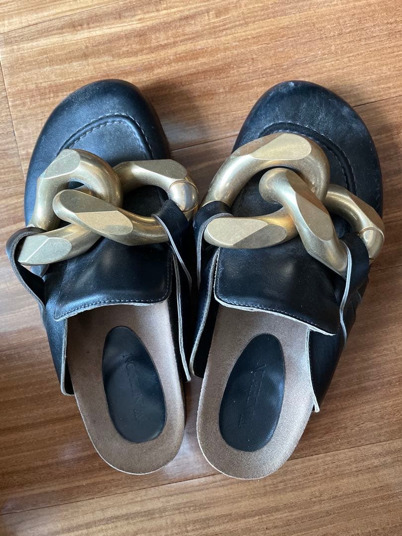 JW Anderson チェーンローファー ミュール ブラック 41サイズ