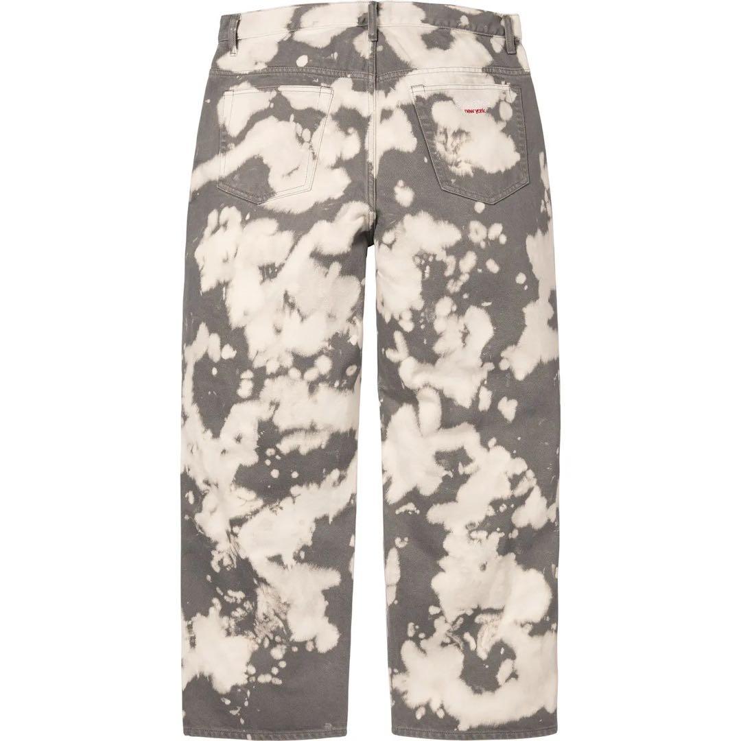 パンツ supreme baggy jean Bleached 34
