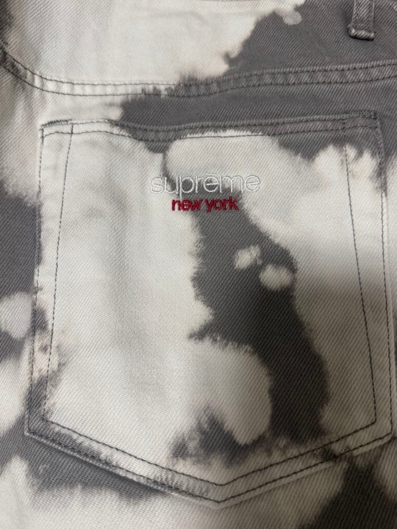 パンツ supreme baggy jean Bleached 34