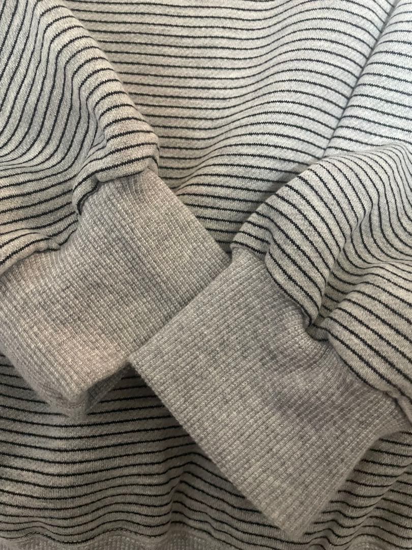 ENNOY BORDER CREW NECK SWEAT XLサイズ グレー