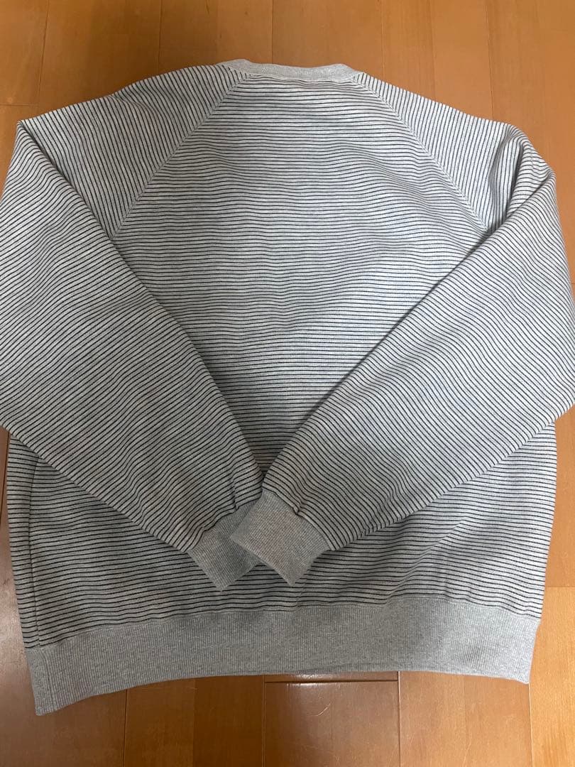 ENNOY BORDER CREW NECK SWEAT XLサイズ グレー