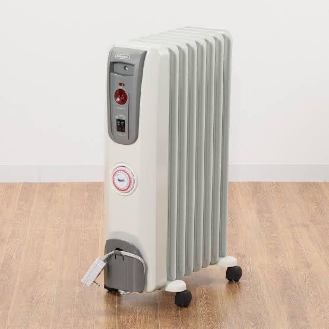 オイルヒーター キャスター付き ホワイト・グレー