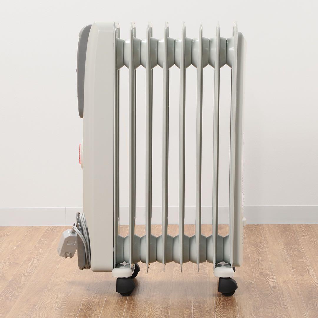 オイルヒーター キャスター付き ホワイト・グレー