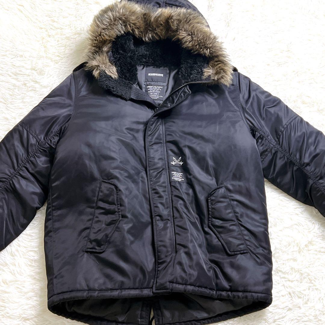 NEIGHBORHOOD N-3B 中綿 フライトジャケット L 黒　アーカイブ
