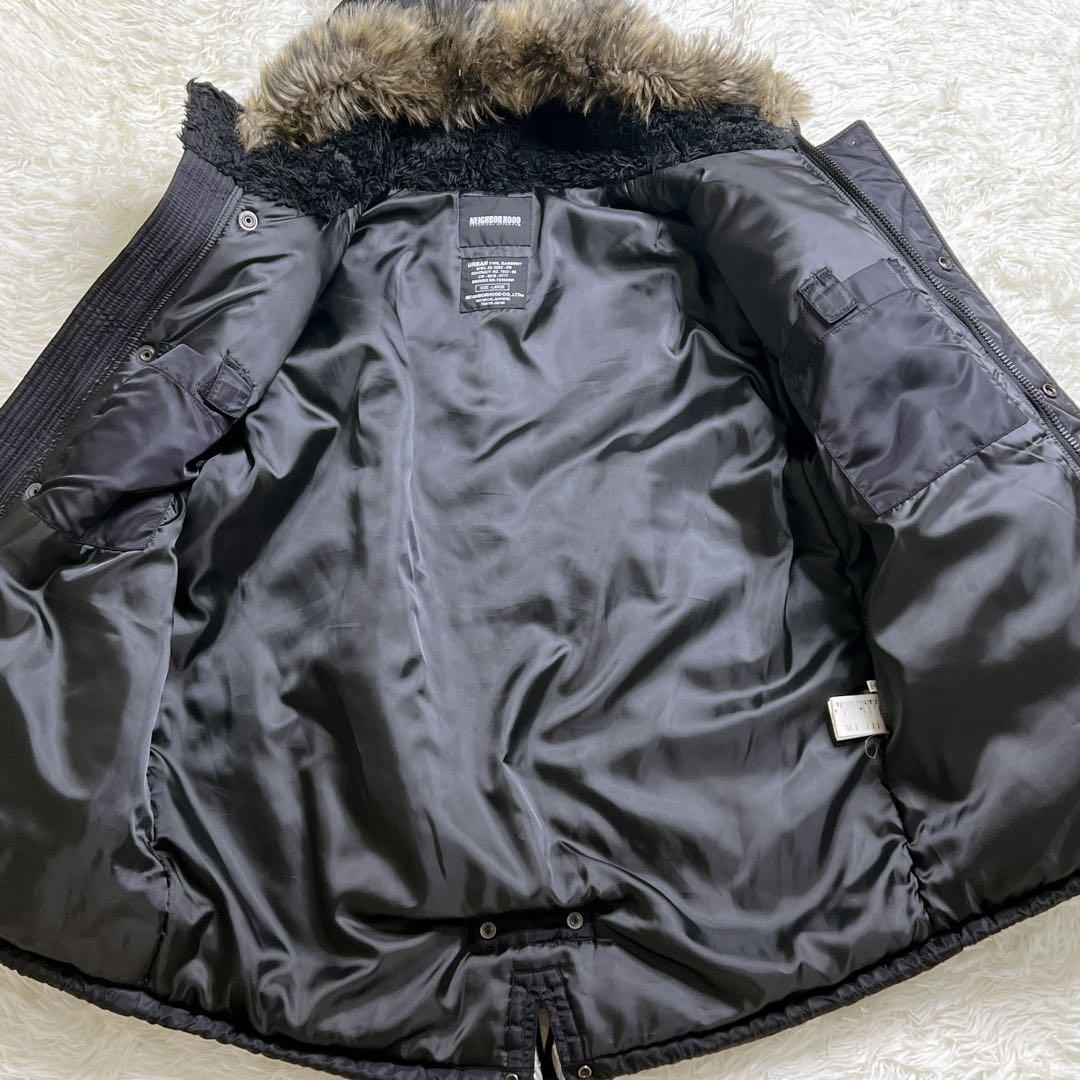 NEIGHBORHOOD N-3B 中綿 フライトジャケット L 黒　アーカイブ