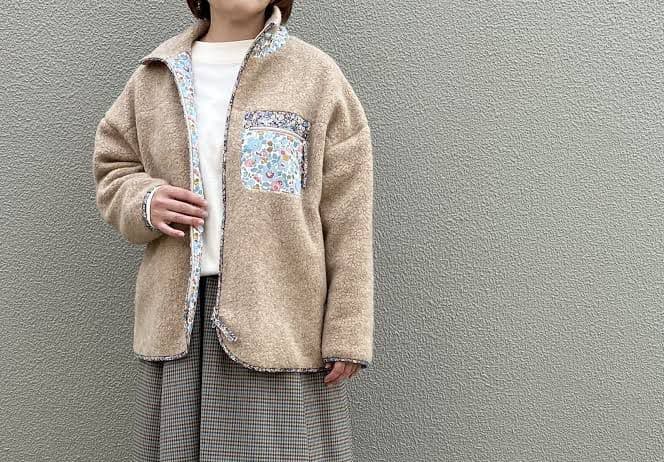 専用　アデュートリステス　adieu tristesse リバティ　ボアブルゾン