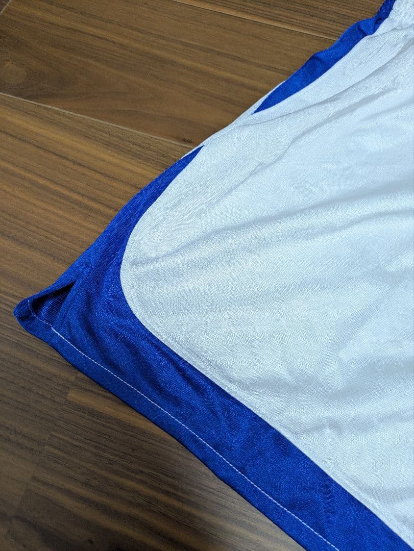 ☆ホワイト×ブルー　アシックス　バレーボール　ゲームパンツ　パンツ　国体