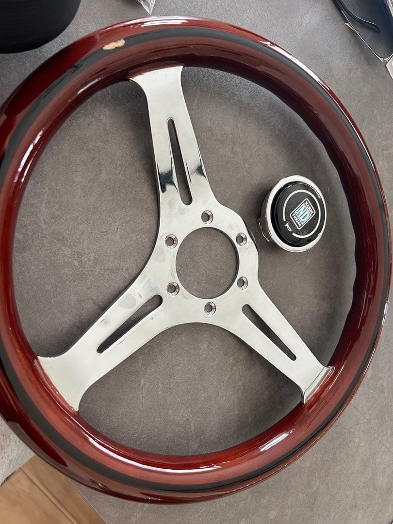 ウッドステアリング　ステアリングボス