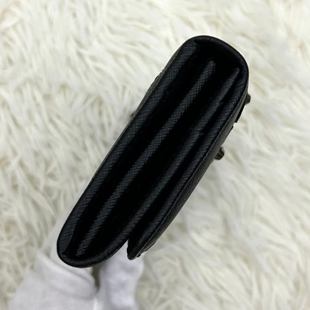 ［美品］PRADA SAFFIANO ROBOT シルバーメタル 長財布