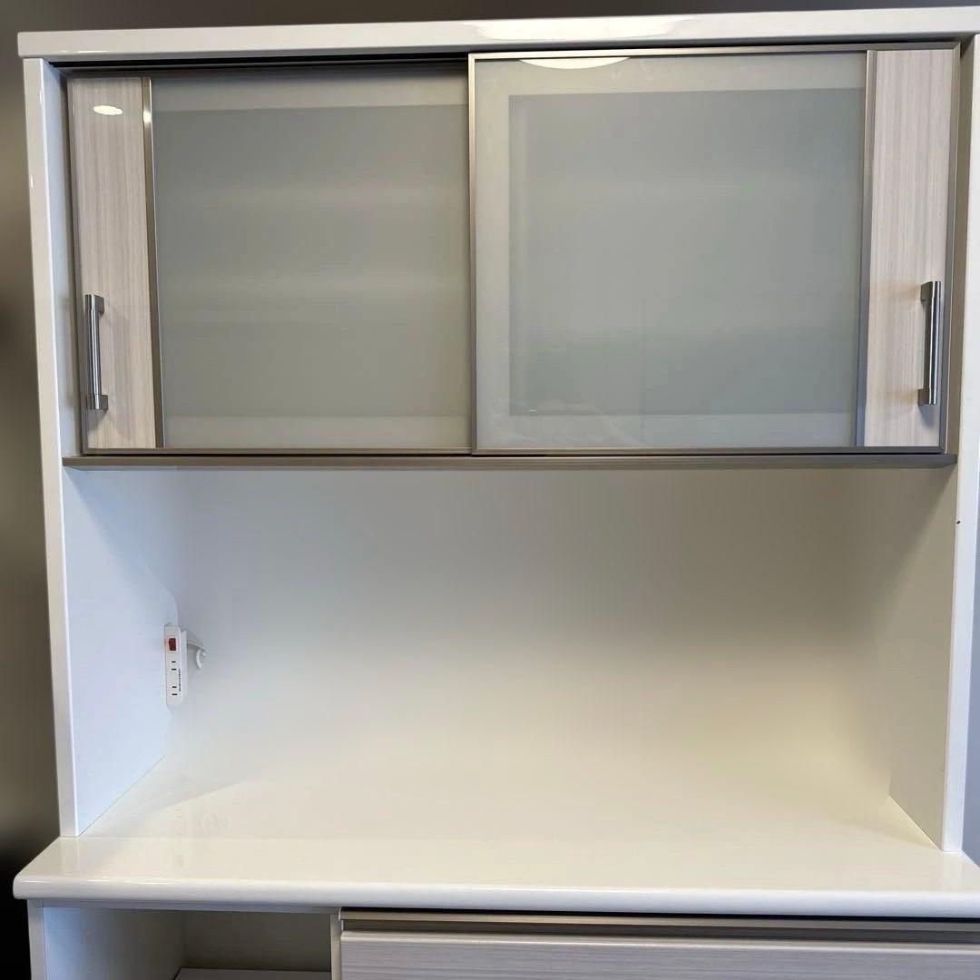 ニトリ　食器棚　キッチンボード　ポスティア　幅120 ホワイト