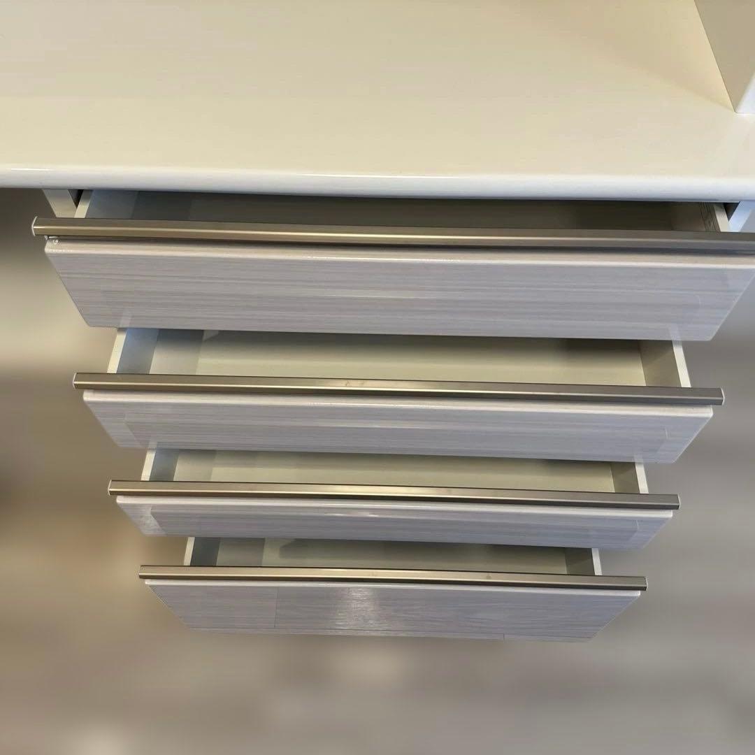 ニトリ　食器棚　キッチンボード　ポスティア　幅120 ホワイト