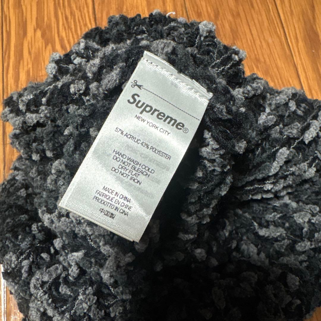 Supreme Chenille Beanie black ニット帽