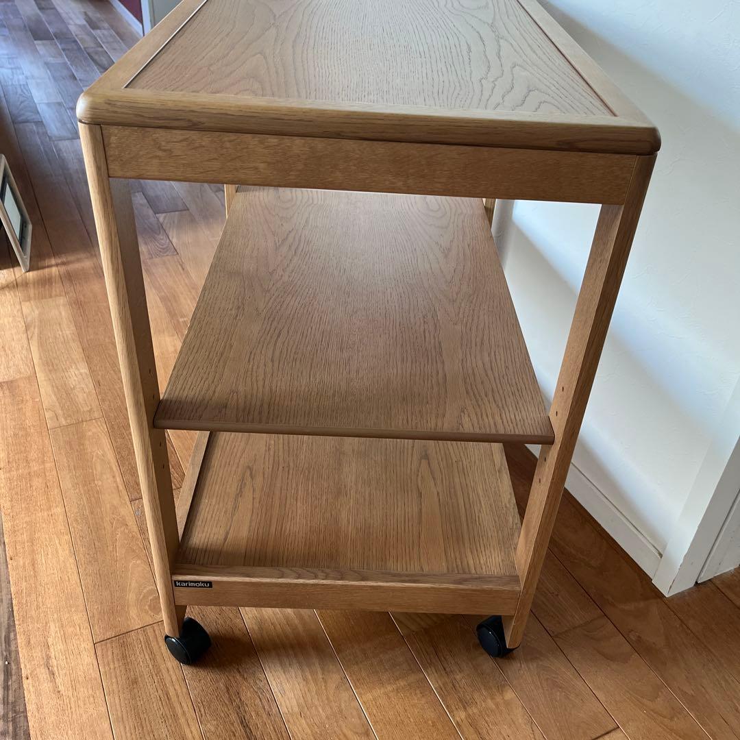 カリモク家具 karimokuの木製ワゴン／キッチンワゴン