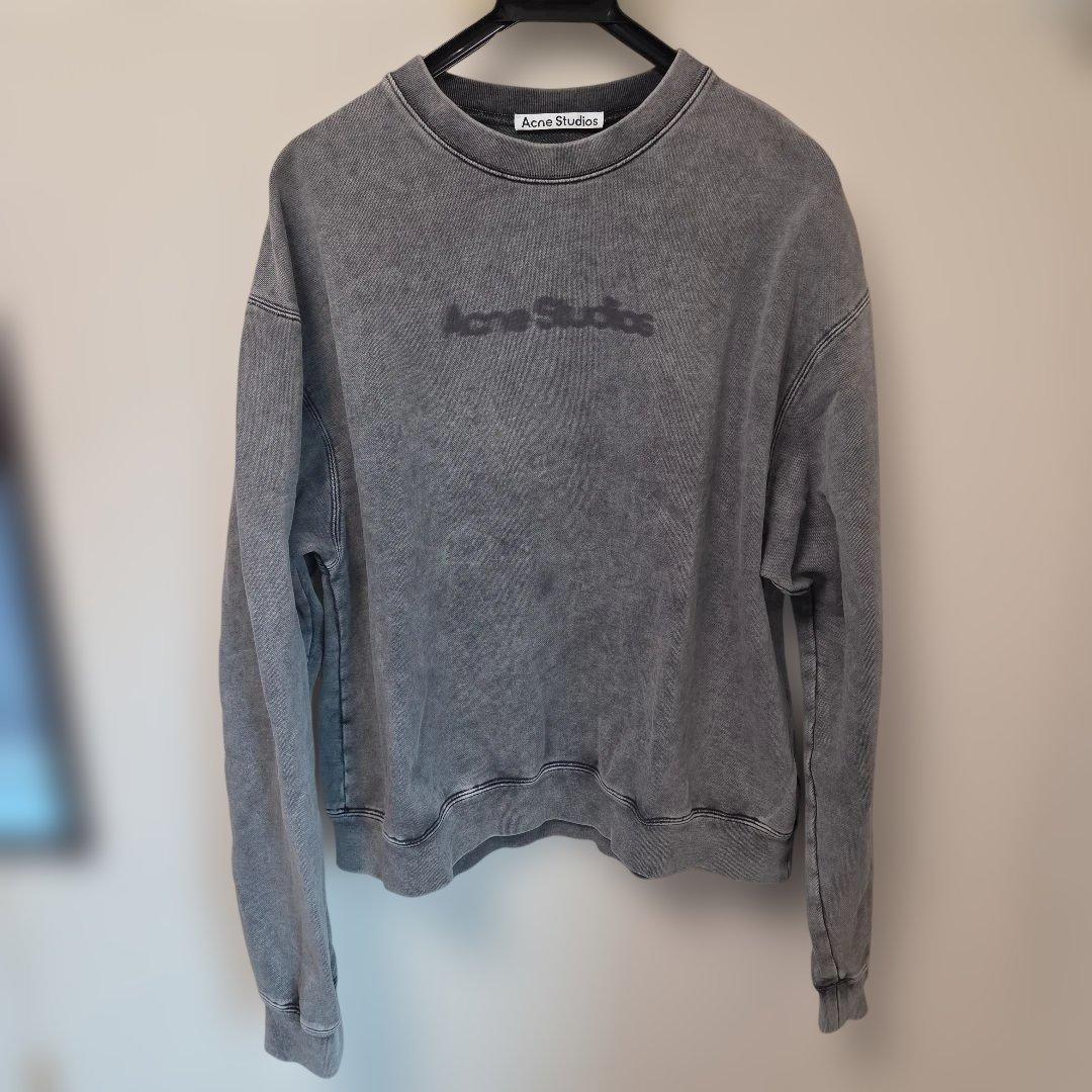 ★美品★【Acne Studios】 アクネ ロゴ スウェットシャツ　Sサイズ