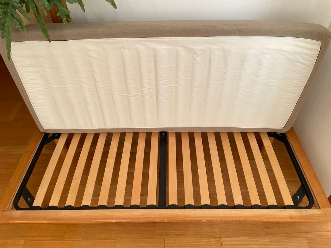 無印良品　ソファ ベージュのシンプルモダン2〜3人掛けソファ