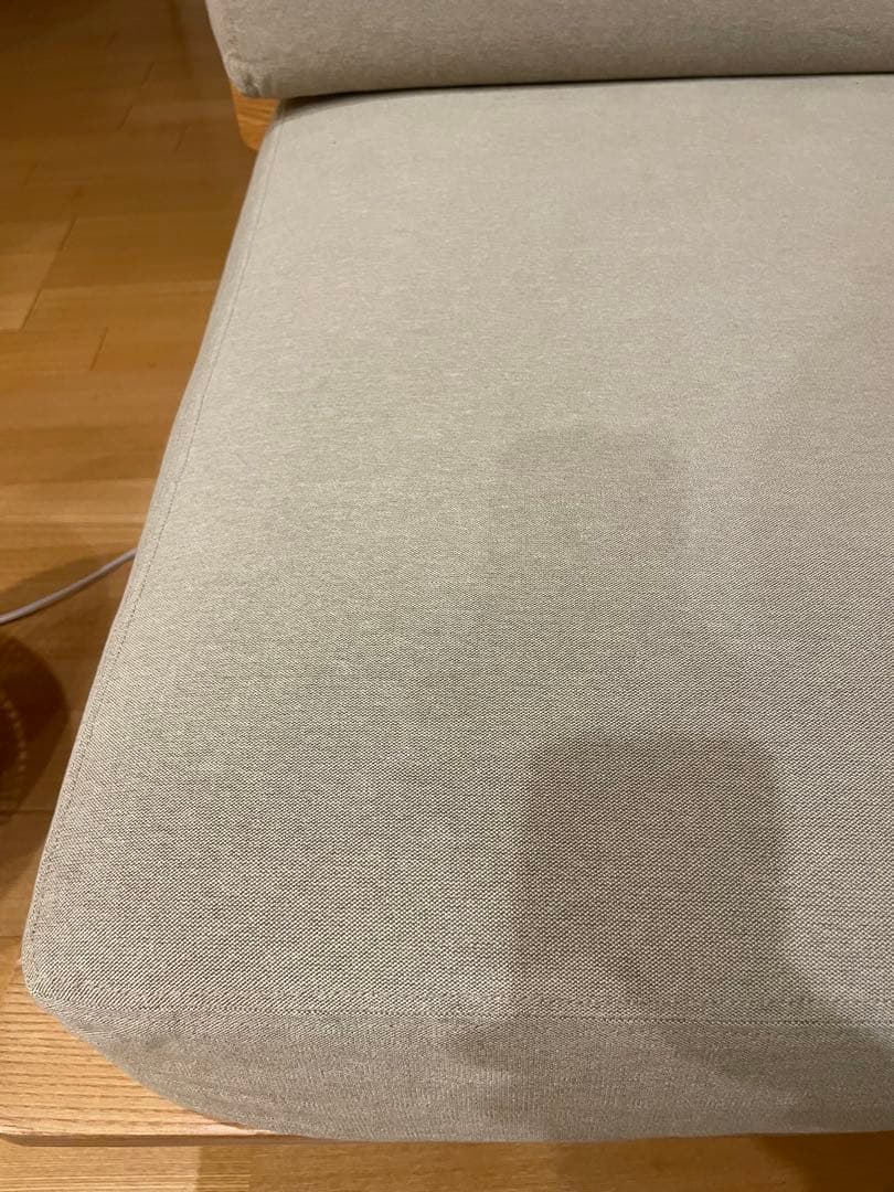 無印良品　ソファ ベージュのシンプルモダン2〜3人掛けソファ